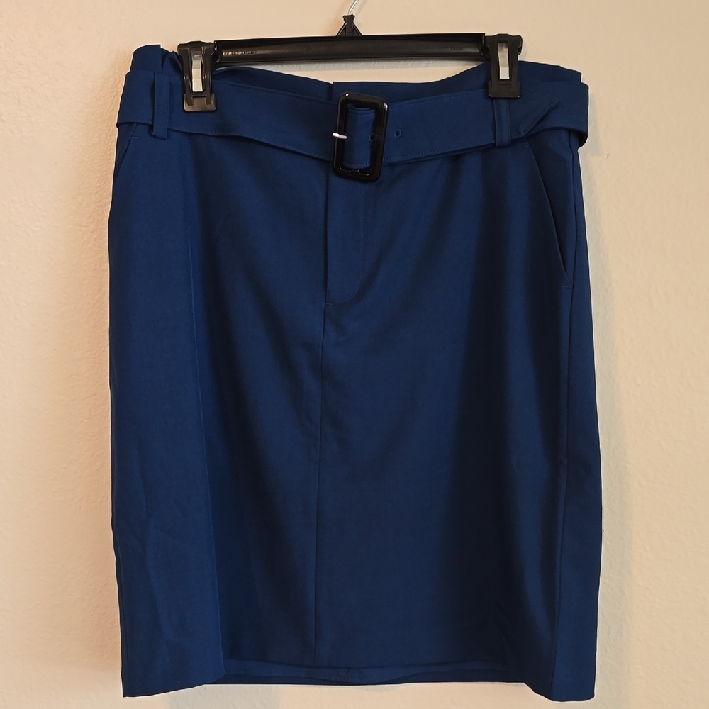 Banana Republic Blue Pencil Skirt Knee-Length Workwear